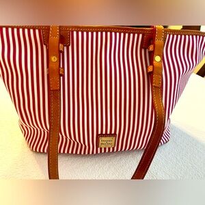 Dooney & Bourke striped tote